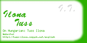 ilona tuss business card